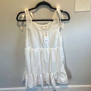 White baby doll dress, size small